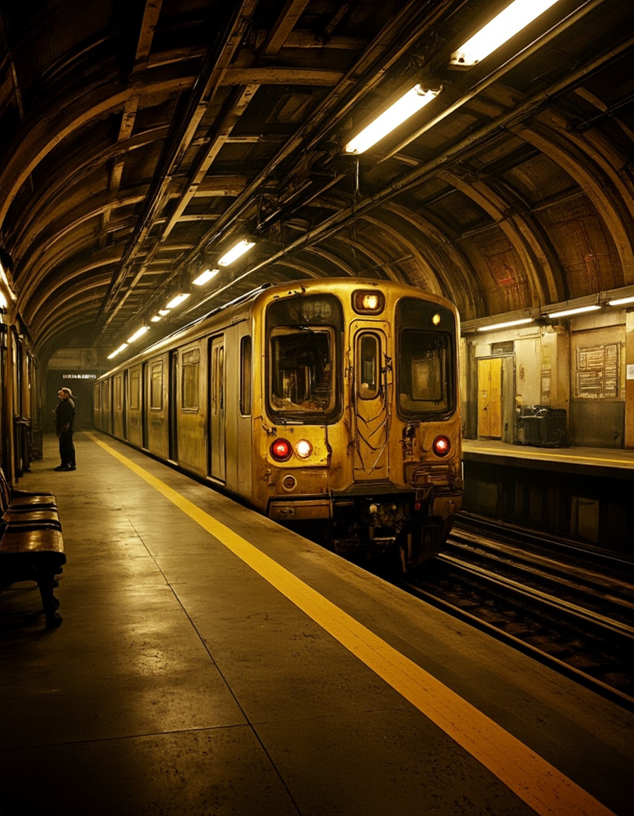 <lora:City_Worlds02_Lost_Operaflux:1>  cw02lost, cyberpunk, train station, baroque, medieval, gold