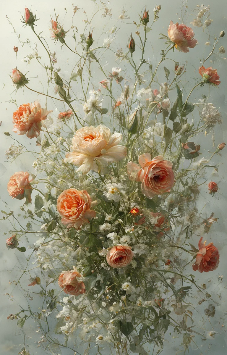 masterpiece,best quality,<lora:tbh51-sdxl:0.75>,illustration,Pale flowers,