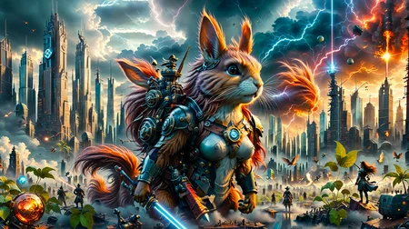 Hyperrealistic art (nsfw:1.8), Epic CG masterpiece, hdr,dtm, full ha,8K, ultra detailed graphic tension, dynamic poses, stunning colors, 3D rendering, surrealism, cinematic lighting effects, realism, 00 renderer, super realistic, (full - body photos:1.8), super vista, super wide Angle, In a futuristic abandoned city, a girl with a huge "Mad-Cat" Battle-Mech in a galaxy at war, Her name is Alina, medium Breast, a fighting dark female Mech-Warrior from the future world in action, Her eyes are firm and resolute, showing the desire for victory,  ([foggy cityscape in the distance : very pretty 30 years old girl whit very long hair, a Laser-Rifle, Huge Mech in background, city:0.50]:1.6) immersed in a giant flow of wind, living in a thunder cloud, behind the cloud, (double exposure:1.3), surreal dream, gray atmosphere, rainy day, dynamic, detailed background. Surrealist, The style is dark noir with HDR, RAW, ray tracing reflections, sharp focus, and ultra-realistic details,  Extremely high-resolution details, photographic, realism pushed to extreme, fine texture, incredibly lifelike . Extremely high-resolution details, photographic, realism pushed to extreme, fine texture, incredibly lifelike,  <lora:LowRA:1> <lora:more_details:0.1> <lora:Enhanced_XL_V1:0.1> <lora:SDXLHighDetail_v5:0.1> <lora:BattleTech Battlemechs:1>, nsfw, Raw poster, concept art, landscape, psychedelic, a field of hemp plants "Purble Haze" whit large buds, foggy, random weather, random daytime,  (love:1.3), (spring saeson in the ball:1.3), entropy, (mini insect:0.1), shallow depth of field detailed background, sunshaft, surreal, dark noir style, HDR, RAW, ray tracing reflections, sharp focus, ultra realistic, 12k
<lora:dreamcolor:0.3> <lora:EDG_-_Test_Lora:0.3> <lora:more_details:0.3>, Hyperrealistic art (nsfw:1.3), Epic CG masterpiece, hdr,dtm, full ha,8K, ultra detailed graphic tension, dynamic poses, stunning colors, 3D rendering, surrealism, cinematic lighting effects, realism, 00 renderer, super realistic, (full - body photos:1.8), super vista, super wide Angle, In a futuristic abandoned city, a girl with a huge mechanical arm is engaged in a fierce struggle with the enemy, Her name is Alina, medium Breast, a fighting dark female Warrior from the future world in action, Her eyes are firm and resolute, showing the desire for victory,  ([foggy cityscape in the distance : very pretty 30 years old girl whit very long hair, a Katana, scifi sport car in background, city:0.50]:1.6) immersed in a giant flow of wind, living in a thunder cloud, behind the cloud, (double exposure:1.3), surreal dream, gray atmosphere, rainy day, dynamic, detailed background. Surrealist, The style is dark noir with HDR, RAW, ray tracing reflections, sharp focus, and ultra-realistic details,  Extremely high-resolution details, photographic, realism pushed to extreme, fine texture, incredibly lifelike . Extremely high-resolution details, photographic, realism pushed to extreme, fine texture, incredibly lifelike,  <lora:LowRA:1> <lora:more_details:1> <lora:Enhanced_XL_V1:1> <lora:SDXLHighDetail_v5:1>, disney pixar sytle, masterpiece,  a little pirate squirrel standing on an ancient weathered map of a mystical pirate island in the carribbean, way to a hidden treasure marked with a red cross, lying on a wooden table, magnifying glass, dagger, extremely detailed, 4k, hdr,  <lora:ste4mpunk:0.6> ste4mpunk, <lora:SDXLFaeTastic2400:0.8> , m0nst3rfy3, <lora:m0nst3rfy3(0.5-1)M:1> <lora:LowRA:1>