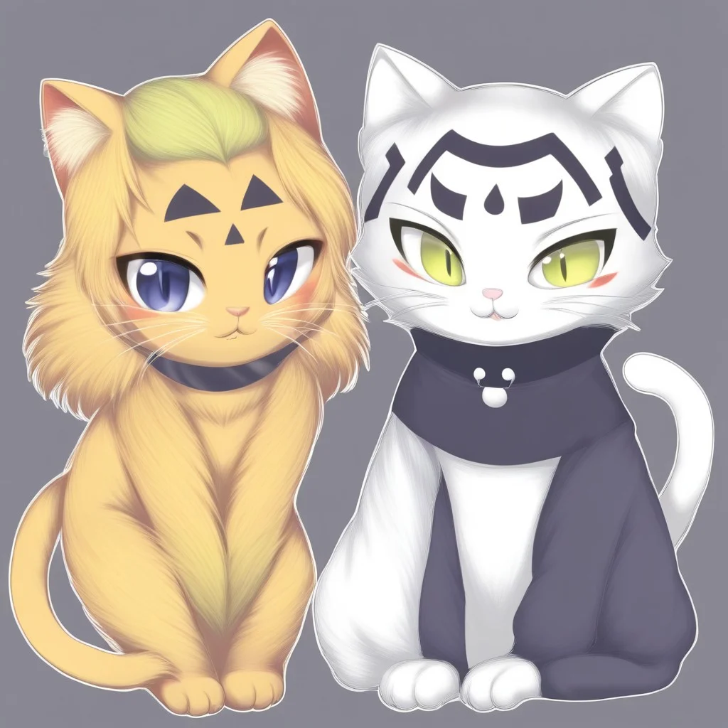 emnenty style, 1girl, anthro cat, solo
