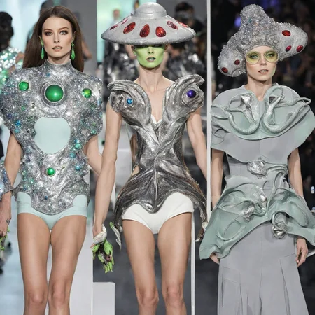 Outerspace alien WeirdOutfit style <lora:sdxl-WeirdOutfit-Dreambooh:0.8>