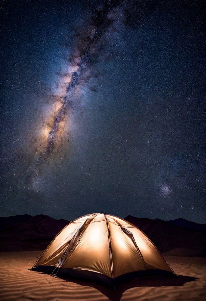 Chiahuahuan desert under a protected Dark Sky. Lying in our bed, we could see the bands of the milky way.  Painstaking Attention To Details