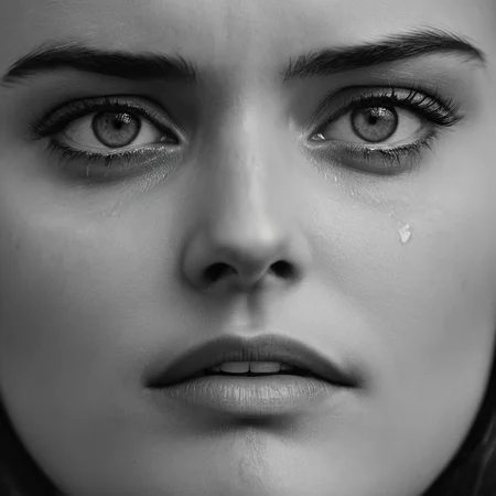 cinematic film still of <lora:crying style:0.8>
<lora:detailed:0.5>
<lora:perfection style:0.5>
a woman with tears on her face is crying.,1girl,solo,looking at viewer,monochrome,greyscale,teeth,tears,lips,eyelashes,crying,portrait,close-up,realistic,eye focus , crying, sad, teary face, tears, crying style, shallow depth of field, vignette, highly detailed, high budget, bokeh, cinemascope, moody, epic, gorgeous, film grain, grainy