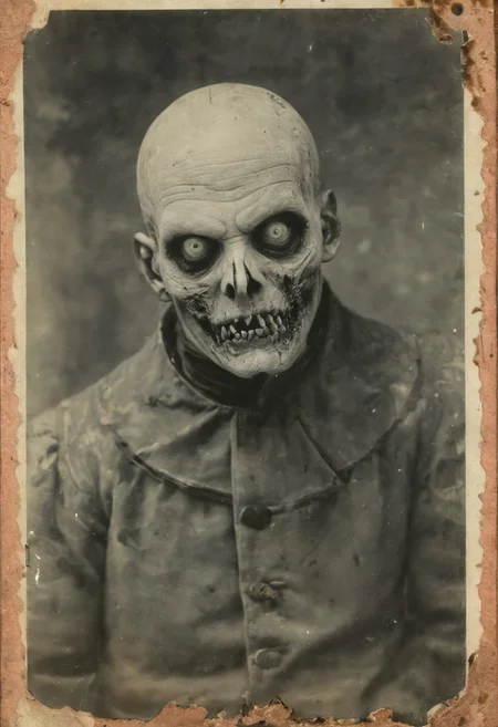 antique photo, nameless one, style of horror novel