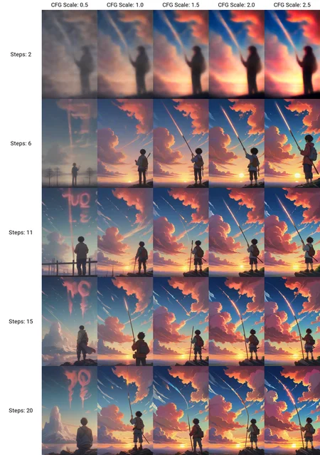 (anime cinematic still),(Sky Painter:1.4),Sunset canvas,paintbrush,vibrant clouds,celestial inspiration,