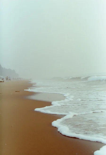 c41_hasselblad_portra400_FLUX, instagram photo a foggy beach in sri lanka, film grain, soft shadows