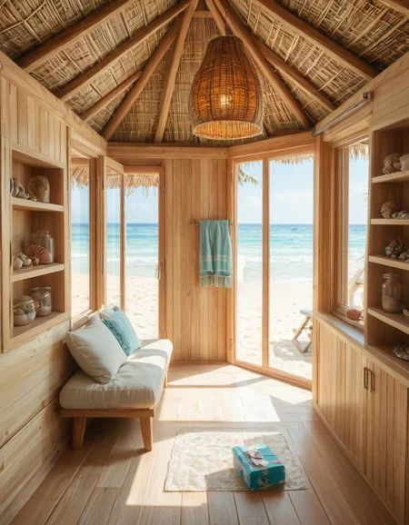 rating_safe,looking at viewer,focus on woman face,A woman wearing a sleek and modern diving swimsuit with dress, primarily designed in a combination of navy blue and turquoise tones with subtle black accents, is standing gracefully inside a cozy and charming beach hut,c0zy b34ch hut; the hut, made of light-colored wooden planks with a weathered, rustic finish, is warmly lit by natural sunlight streaming through its open windows and doorway, creating a relaxed and serene atmosphere. The woman, who appears confident and at ease, has slightly wet, wavy chestnut-brown hair that falls softly to her shoulders, subtly catching the light; her posture is upright yet casual, with one hand resting gently on the edge of the wooden frame of the hutâs doorway, while her other hand is placed lightly on her hip. The interior of the beach hut is adorned with small, homey details such as a straw mat on the wooden floor, a few neatly folded towels in pastel shades stacked in the corner, and a hanging seashell wind chime swaying gently in the breeze; through the open doorway, thereâs a faint glimpse of the golden sand and turquoise ocean waves in the background, adding to the tranquil coastal ambiance of the scene.<lora:SDXLFaeTastic2400:0.4> <lora:extremely_detailed:0.4> extremely detailed, <lora:c0zy_b34ch_hut:1>, Masterpiece,best quality,hi res,8k,hi res,8k,award winning,(sharp focus, intricate, highly detailed),