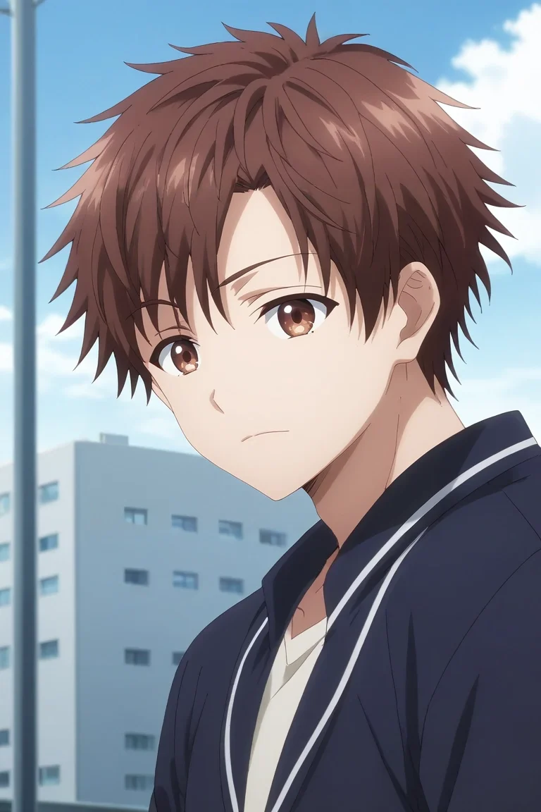 score_9, score_8_up, score_7_up, source_anime, rating_safe, intricate details, anime screencap, , , looking at viewer, , 1boy, solo, male focus, <lora:itsuki_akazawa_pony:0.82>, itsuki_akazawa, brown hair, brown eyes, short hair, bangs, from side, armory, day, sunny, one leg up, giggling, , <lora:sdxl_lightning_8step_lora:1>