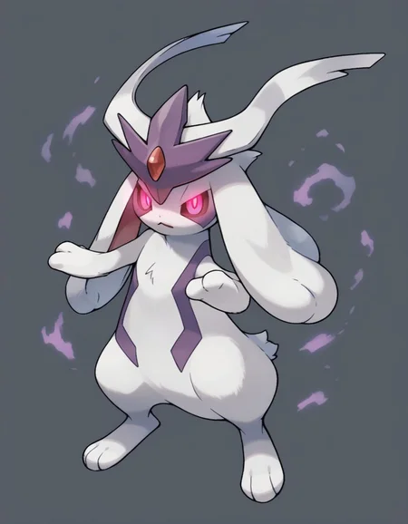 score_9,score_8_up,score_7_up, <lora:Navi_PokeDnaGen1_PonyXL_S1-000007:0.8> , nv-pokegen1,legendary, rabbit, glowing eyes , Ghost-Type, glowing Eyes, dark purple color, , ,