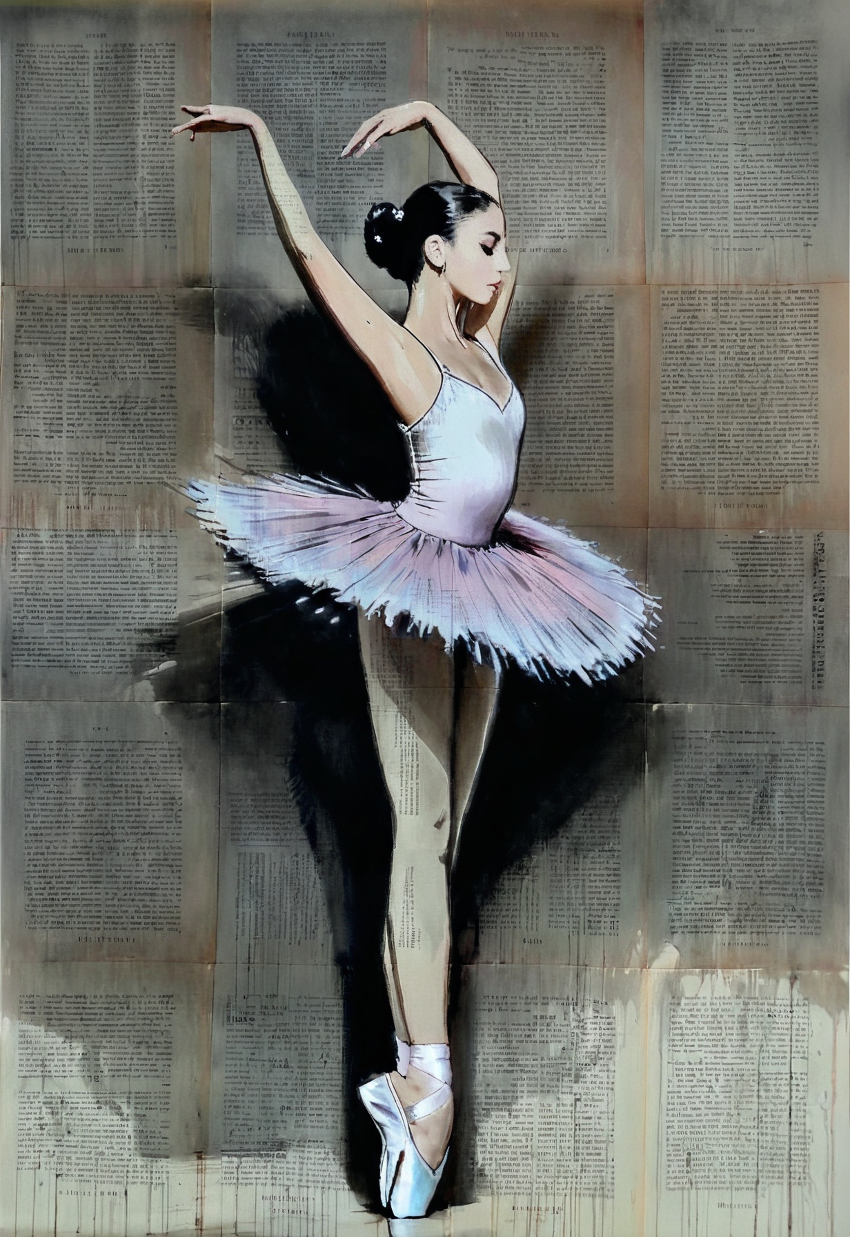 1girl, by LOUI JOVER, solo, signature, newspaper background, dress, ballerina, black hair, ballet, full body, ballet slippers
<lora:LOUIJOVER#SXDL1.0#by Loui Jover#v2.00#-000006-rs.sv_fro.0.999-nr.0128:0.85>