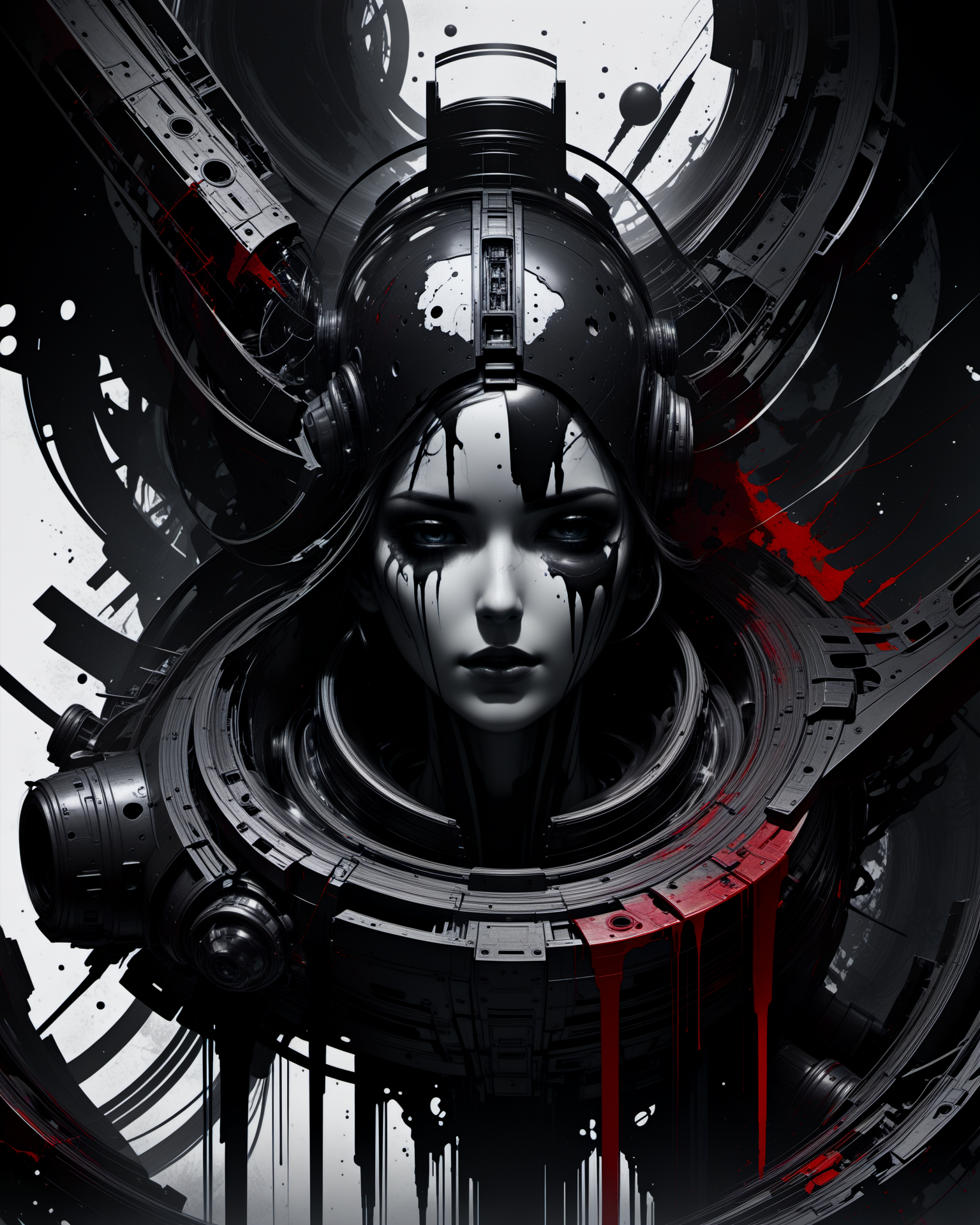 rsmls,subspace,masterpiece,messy,abstract,high contrast,awardwinning,8k,trending on artstation and deviantart <lora:RussMillsXL:0.7>,