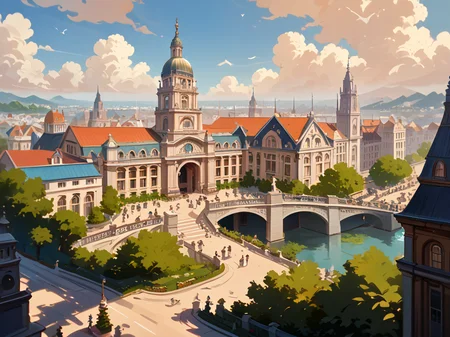 score_9_up,score_8_up,score_7_up,
<lora:Americana_Architecture_(Architecture)_(Pony)_(AD):0.85> <lora:animemix_v3_offset:0.85> <lora:detailed_notrigger:0.35> <lora:Pony_QualityV4.0:0.35> <lora:MeMaXL_V3:0.35> <lora:perfection style:0.35> <lora:sdxl_lightning_4step_lora:0.35> <lora:wowifierXL:0.35> art by mooncryptowow
8K, spectacled light, In'ei, highly detailed, Masterpiece, best quality, beautiful details, crisp, chiaroscuro, anime style, 8K CGI anime, digital illustration, insanely detailed, digital media (artwork), internal subsurface reflections, masterclass color theory, depth of field, ultra high quality model, 8k Ultra HD, perfect composition, perfect depth of field shot, photometry, masterclass 8K digital CGI render,
americana, exterior scenery, city, buildings, skyscrapers, monumental architecture, cityscape, exterior, wide boulevards, canals, dense area of the city, canals, resplendent park areas, residential area, city center, metropolis, aerial view, realistic, modern megacity, skyscraper, magnificent architecture, beautiful, asymmetric layout,
BREAK zPDXL, zPDXLxxx, detailxl,