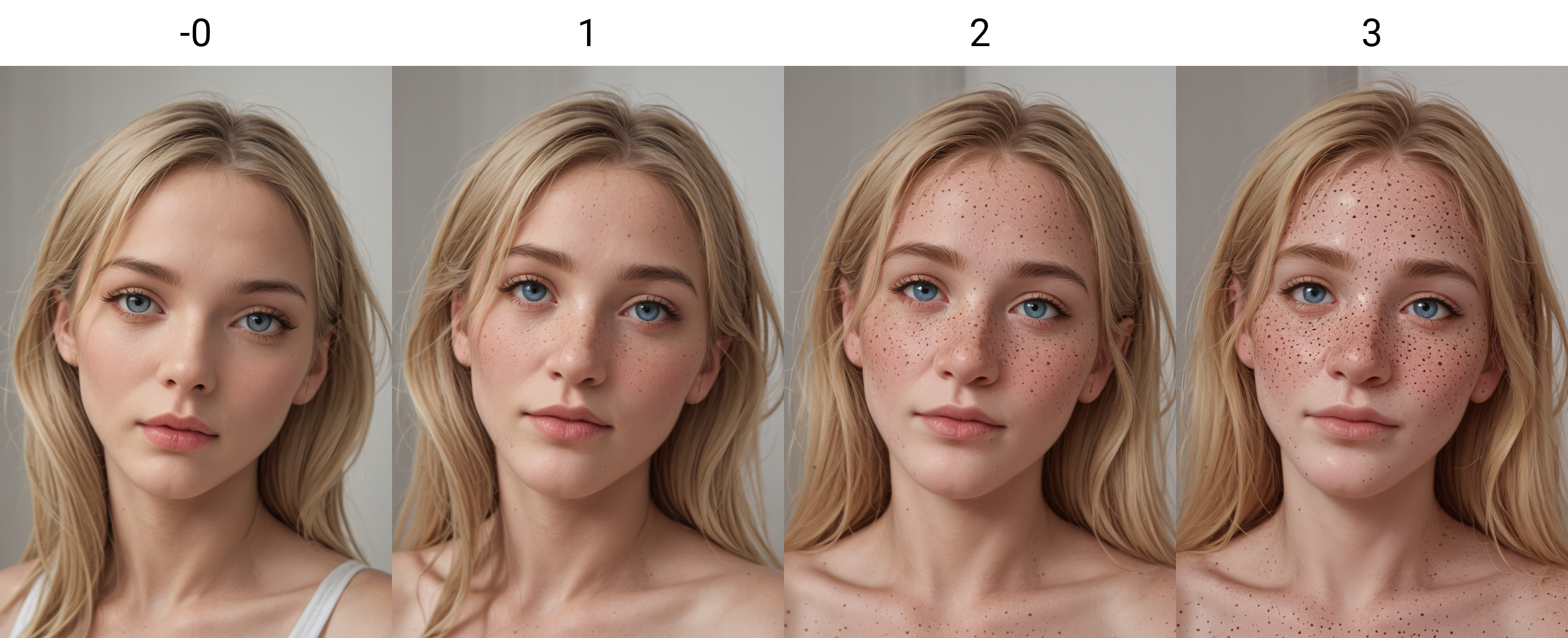woman, portrait, <lora:Freckles Slider_alpha1.0_rank4_noxattn_last:-0>, blonde hair,