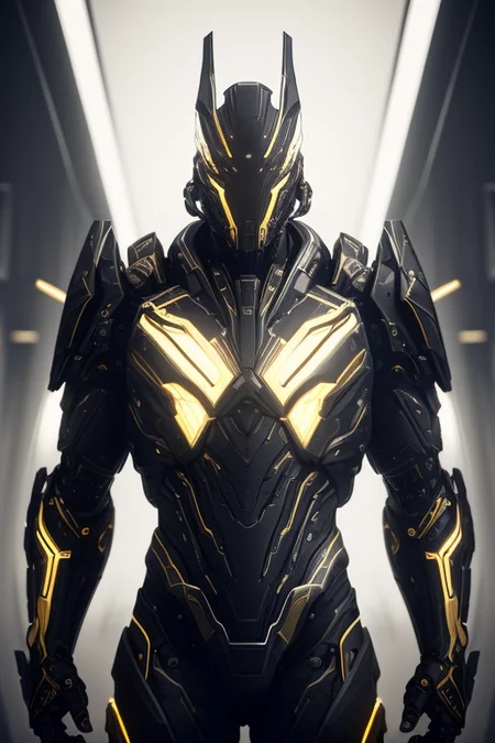 best quality, cgunity, 8k, raw photo of (beautiful:1.2) cyborg man, warframe style, black gold, ultra detailed, ambient light, volumetric lighting, realistic, realistic lighting, cinematic lighting, depth of field, sharp focus, dynamic pose, face focus, looking at viewer, (high contrast:1.2), (film grain)