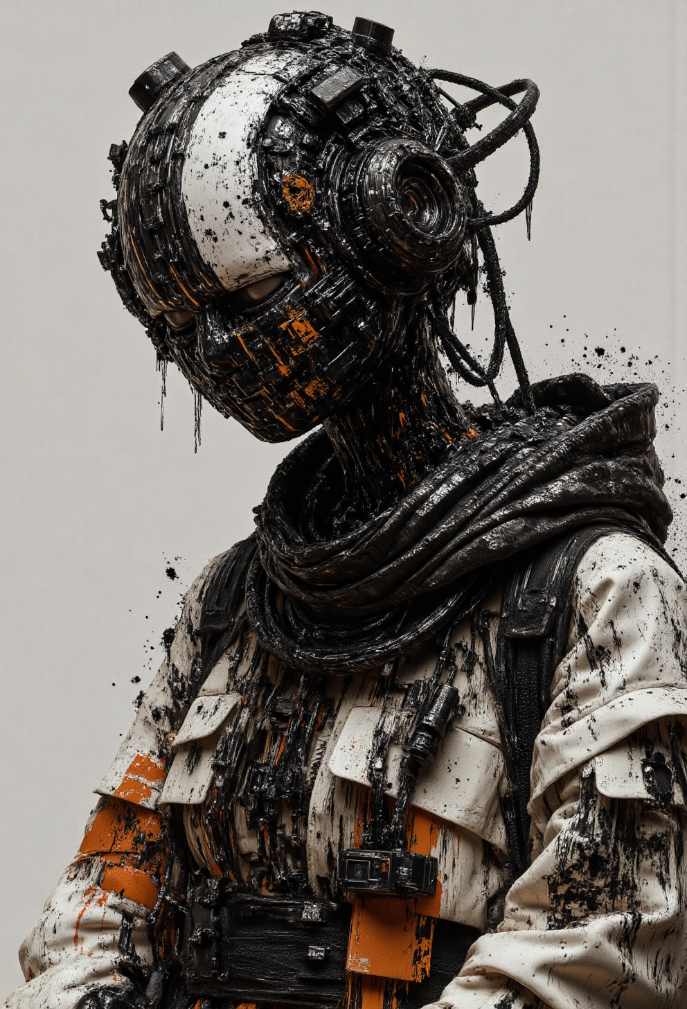 ff-desolascape, ghost in the shell, dangerous wabi sabi cyberpunk geisha android, with intricate mechanical cybernetics
<lora:ck-Sci-Fi-Concepts:0.3>
<lora:flux.1_lora_flyway_Epic-detail_v2:0.6>
<lora:Desolascape_FLUX:1>
<lora:PCB_Image_Enhancer_for_FLUX:0.2>