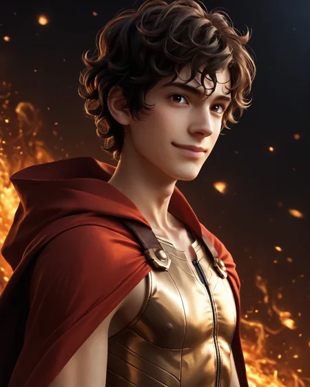 score_9, score_8_up, score_7_up, rating_questionable, intricately detailed,
<lora:homri52:1>,
<lora:Leo_Valdez_Percy_Jackson_the_Olympians:1>, 1boy(Leo_Valdez, Dark Skin, Brown Hair, curly hair, Brown Eyes, looking at the viewer, happy,
solo, red cloak, sleeveless tight bodysuit), outdoors, at night, darkness
,
4k,
detailed background, depth of field, 
<lora:ral-chrosc-clr:0.7>, ral-chrosc-clr,
<lora:Expressive_H:0.5>, Expressiveh,
<lora:xl_more_art-full_v1:0.3>,
<lora:add-detail-xl:0.3>