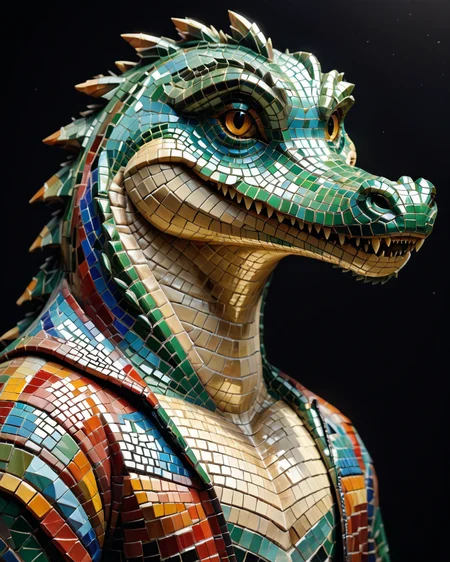 score_9, score_8_up, score_7_up, intricate details, rating_safe,
<lora:MosaicStyle:1>,
1boy(Mosaic, made from colored stone pieces,
anthro furry, crocodile,
full body, looking at the viewer, solo, smiling), black background,
<lora:ral-chrosc-clr:0.3>, ral-chrosc-clr,
<lora:xl_more_art-full_v1:0.3>,
<lora:add-detail-xl:0.3>