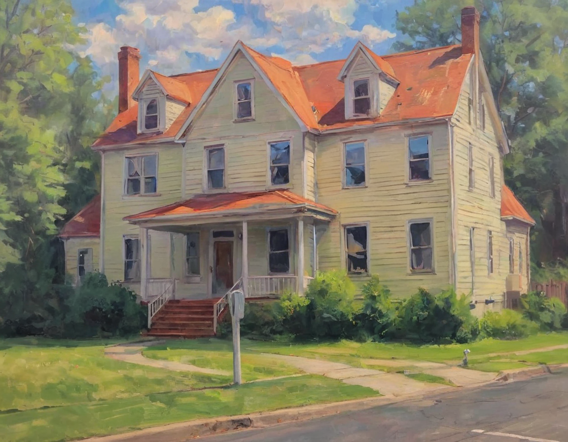 uncanny y2kmad house, oil painting, impressionism <lora:y2kmad_v0.0.2:0.7>