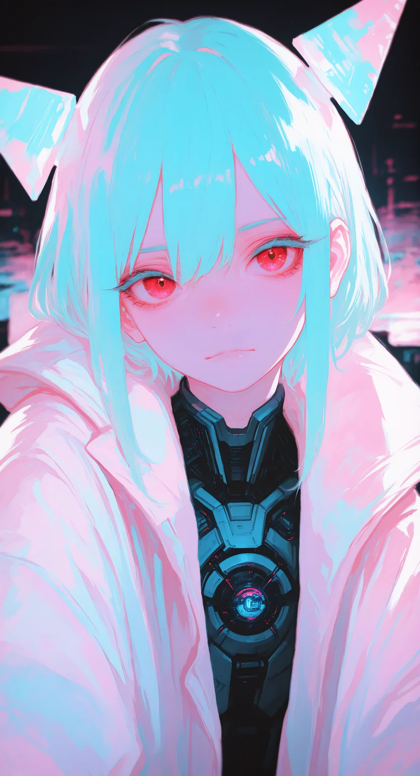 masterpiece, best quality, Good quality, very aesthetic, absurdres, newest, 1girl, bristle, Sci-Fi,
looking_at_viewer, aqua hair BREAK red eyes,
pastel colors,vignetting <lora:ponyv5_noobV065S_1_adamW-000013:0.7> <lora:USNR_STYLE_XL_lokr:0.45> <lora:EtherSDXL:0.15> <lora:748cmSDXL:0.8>