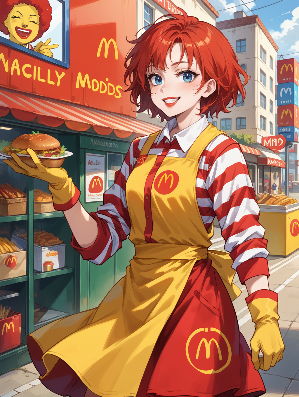 score_9, score_8_up, score_7_up,source_anime,BREAK, solo, (light smile:0.7), 
ronald_mcdonald,
<lora:ronald_mcdonald:1>