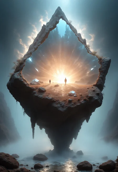 sc3n1ch0r1s0ns, environment, giant gloving crystal formation in the center of the crater, spikey crystals, fantastic fantasy, rocks, flat white desert, wet reflections, roots, , stones, magic light in the darkness,  cliffs at distance
 (8k uhd:1,4)
 <lora:add-detail-xl:1>
 <lora:Dynamic Poses:1>