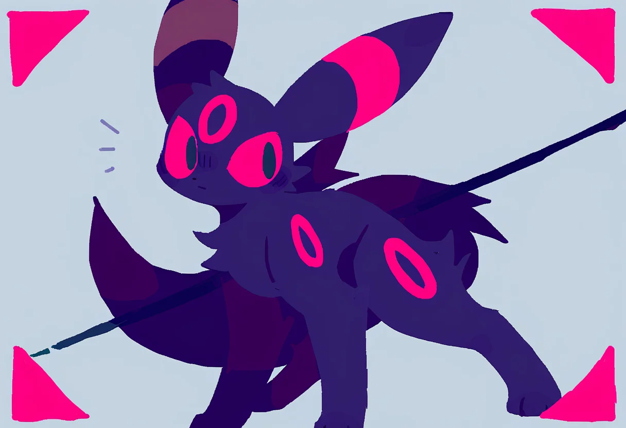 (masterpiece, best quality:1.1), solo, zerov:0.8, pokemon, umbreon, <lora:N11_ZeroV_V9_250101-000019:0.8>
