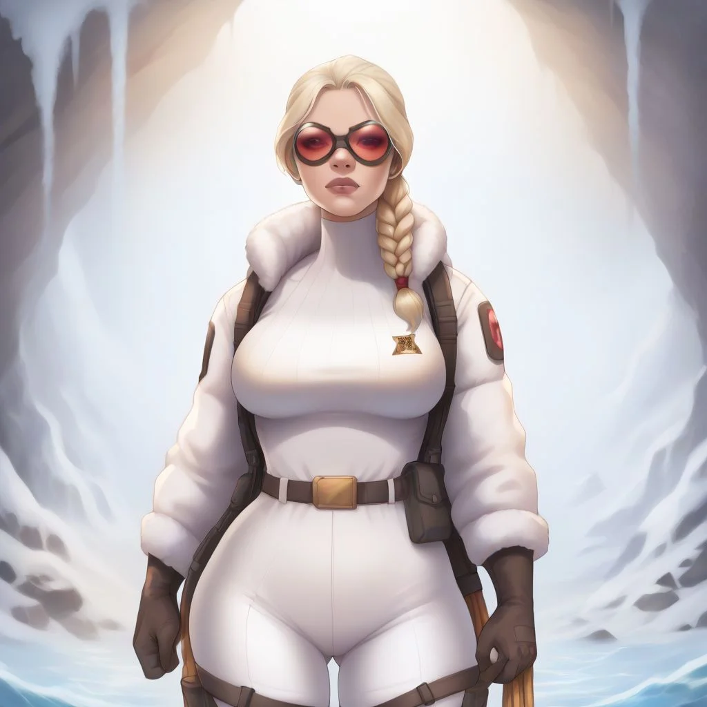 score_9, score_8_up, score_7_up, score_6_up, Comistyle,<lora:ComicsPonyXL_V2:1>
BREAK
(detailed background), icy mountains, blizzard outside, snowstorm outside of cave, solo, cave, water, host spring in cave, treasure chest, gold,
BREAK
(((asian))) woman, tinted goggles, circular googles, red-tinted googles, hairpin, braided hair, (platinum blonde hair), winter coat, fur trim, ripped clothes, thick thighs, cubby, large breasts, thin waist, round hips, wide hips, voluptuous curves, boots, climbing gear, ropes, mountain climber, thigh holster, belt, curvy
BREAK
(detailed background), headshot, ((detailed face)), (upper body)