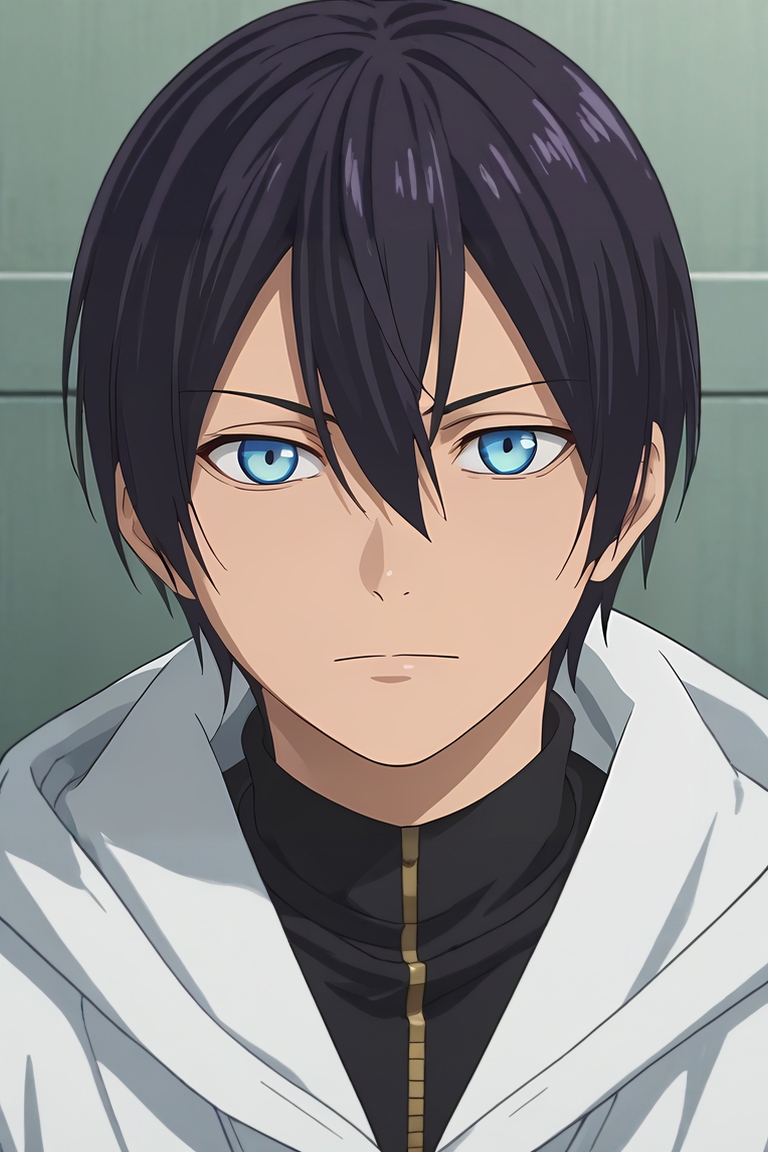 score_9, score_8_up, score_7_up, source_anime, rating_safe, intricate details, anime screencap, , , looking at viewer, , 1boy, solo, male focus, <lora:yato_noragami_pony:0.76>, yato_noragami, black hair, blue eyes, short hair, hair between eyes, , , , beanie, <lora:sdxl_lightning_8step_lora:1>