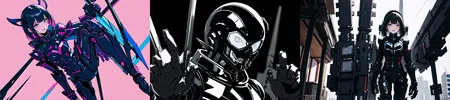 highly insanely detailed, masterpiece, top quality, best quality, highres, 4k, 8k, RAW photo, (very aesthetic, beautiful and aesthetic),
__lazy-wildcards/cosplay-char/blame/digimortal-digimortal/prompts__,
<lora:Digimortal_v1:0.6>,
(1girl:1.3),
solo focus,
__lazy-wildcards/dataset/background__,âââ