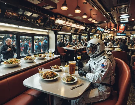 (Astronaut), (in a crowded restaurant), <lora:EldritchCandids1.1.2:0.4> <lora:real_dream_pony_realistic_lora_3:0.4> <lora:MJ52:0.3> <lora:FF.101.juggernautXL_version6Rundiffusion.LORA:0.4> <lora:JuggerCineXL2:0.3>