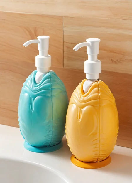 the xenoegg soap dispenser, bathroom, soap,
<lora:Xenomorph_Egg_SDXL:1> xenoegg