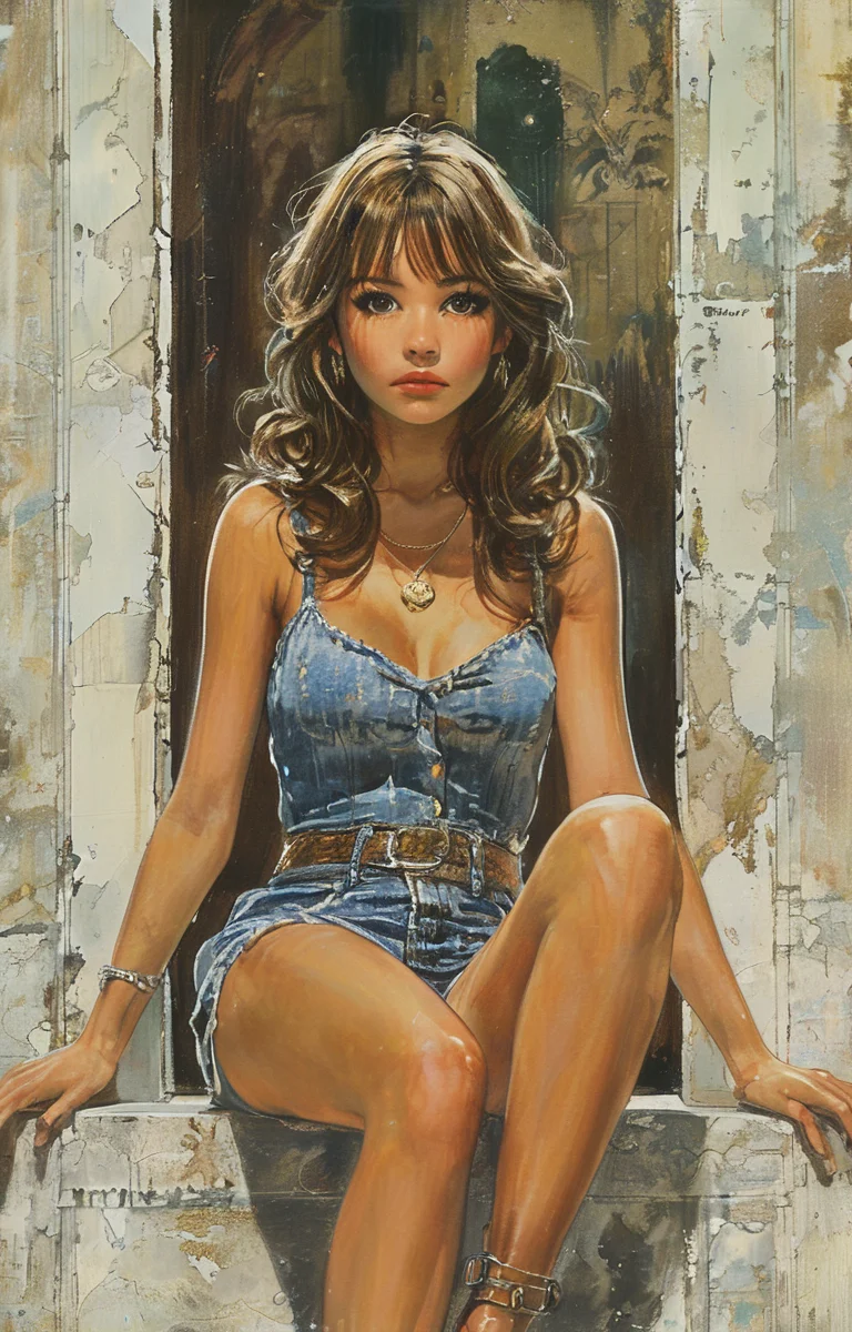 masterpiece,best quality,<lora:tbh298-sdxl:0.9>,illustration,style of Robert McGinnis
portrait of idolmaster cinderella girls,