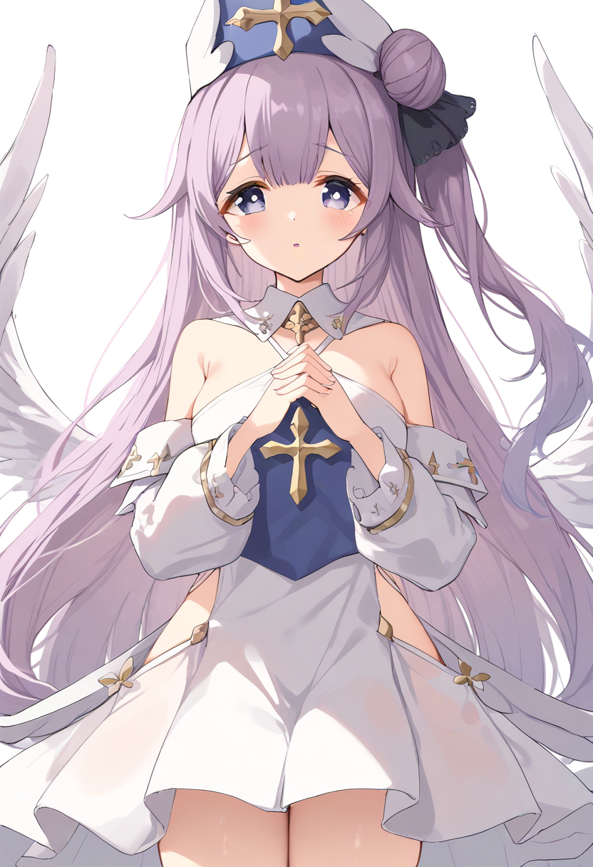 <lora:unicorn_XL-bf16-pony-v1:1> 1girl, unicorn \(azur lane\),priest, BREAK score_9, score_8_up, score_7_up, BREAK source_anime, best quality, masterpiece, uncensored,<lora:sdxl_lightning_4step_lora:1>(clear eyes:1.2),(4 finger:0.5),zPDXLpg