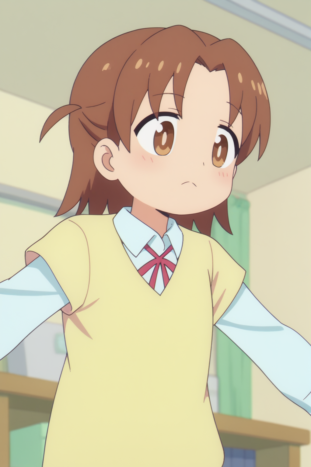rating_safe,  anime screencap, consistent background,   Minori Shiina <lora:Onimai-Minori_Shiina-PDXL:0.8>