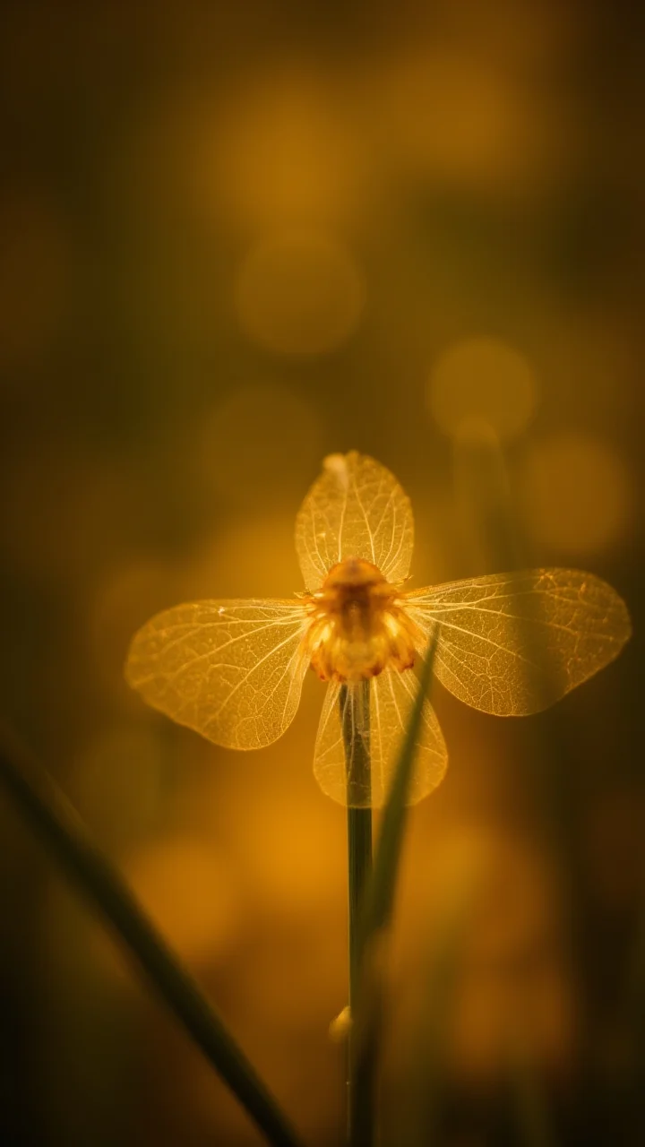 photograph, June Fairy, yellow lighting, Interpolation, Sony A9 II, Depth of field 100mm, photorealism, bokehmachine