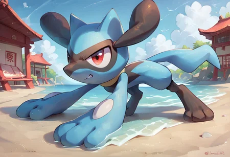 full body, solo, score_9, score_8_up, score_7_up,score_6_up, score_5_up, Expressiveh, full body, rating_safe,
BREAK,
Riolu, Pokemon, fighting stance, serious, focused look, smirking,
BREAK,
inside, day, Dojo, amazing quality, detailed fur, best quality,