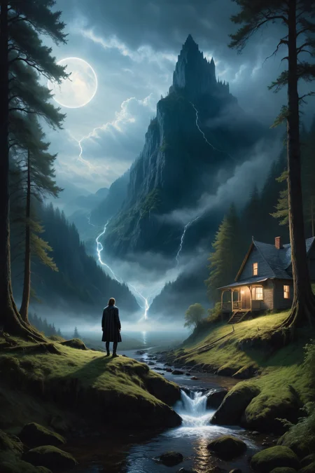 by Gottfried Helnwein and Malcolm Liepke in the style of Ted Nasmith , landscape , supernatural <lora:more_art:0.30><lora:clothing_slider:2.00><lora:great_lighting:1.30><lora:aesthetic:1.15><lora:photorealistic_portrait:1.25><lora:RMSDXL_Enhance:0.45><lora:RMSDXL_Creative:0.35><lora:RMSDXL_Photo:0.45><lora:RMSDXL_Darkness_Cinema:0.50><lora:XDetail_heavy:0.45><lora:perfect_eyes:0.15><lora:perfect_hands:0.15><lora:midjourney:-0.15><lora:looking_at_viewer:0.75><lora:dpo:0.25>