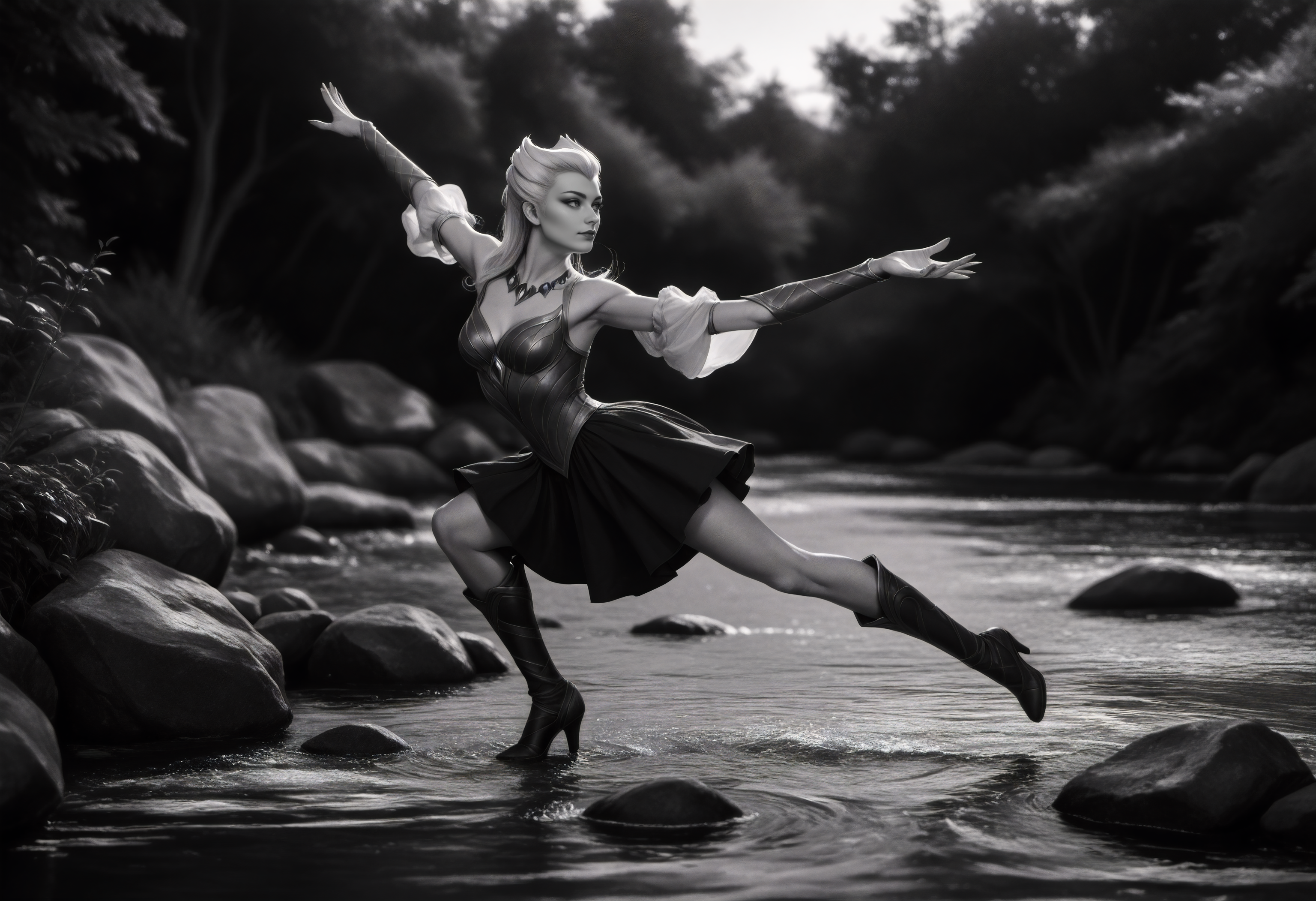 score_9, score_8_up, score_7_up, evelynn, league_of_legends, side view, outstretched arms, river, indoors, photorealistic, 8W.safetensors, <lora:test\8W.safetensors:1.0>