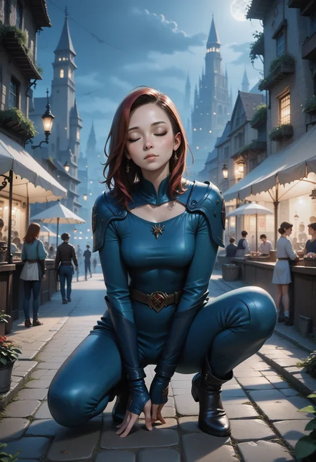 score_9, score_8_up, score_7_up, 1girl, jean_grey, marvel, red_hair, green_eyes, closed eyes, on one knee, fantasy marketplace, outdoors, realistic, v4mpcity.safetensors, <lora:location\v4mpcity.safetensors:1.0>