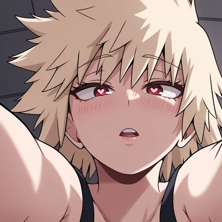 <lora:MitsukiBakugo epsilon:1> m1t5u, bakugo mitsuki, 1girl,portrait, heart-shaped pupils, outstretched arms, imminent kiss, pov, masterpiece, best quality, very aesthetic