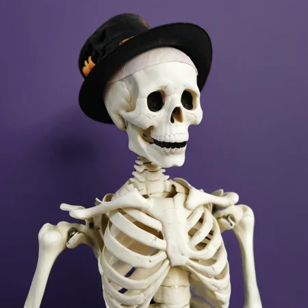 halloween skeleton<lora:Halloween_XL:1>