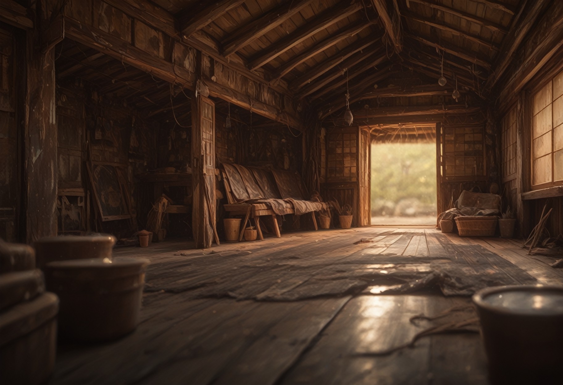 masterpiece, best quality, jptradhut, ((scenery)), east asian domestic clutter, depth of field, realistic, indoors, cozy room, <lora:Jptradhut_illustrious-10:0.8> <lora:zy_illustrious_Realism_Enhancer_v1:0.6> <lora:SmoothStyle_Omega:1> <lora:Smooth_Booster_v2:1>