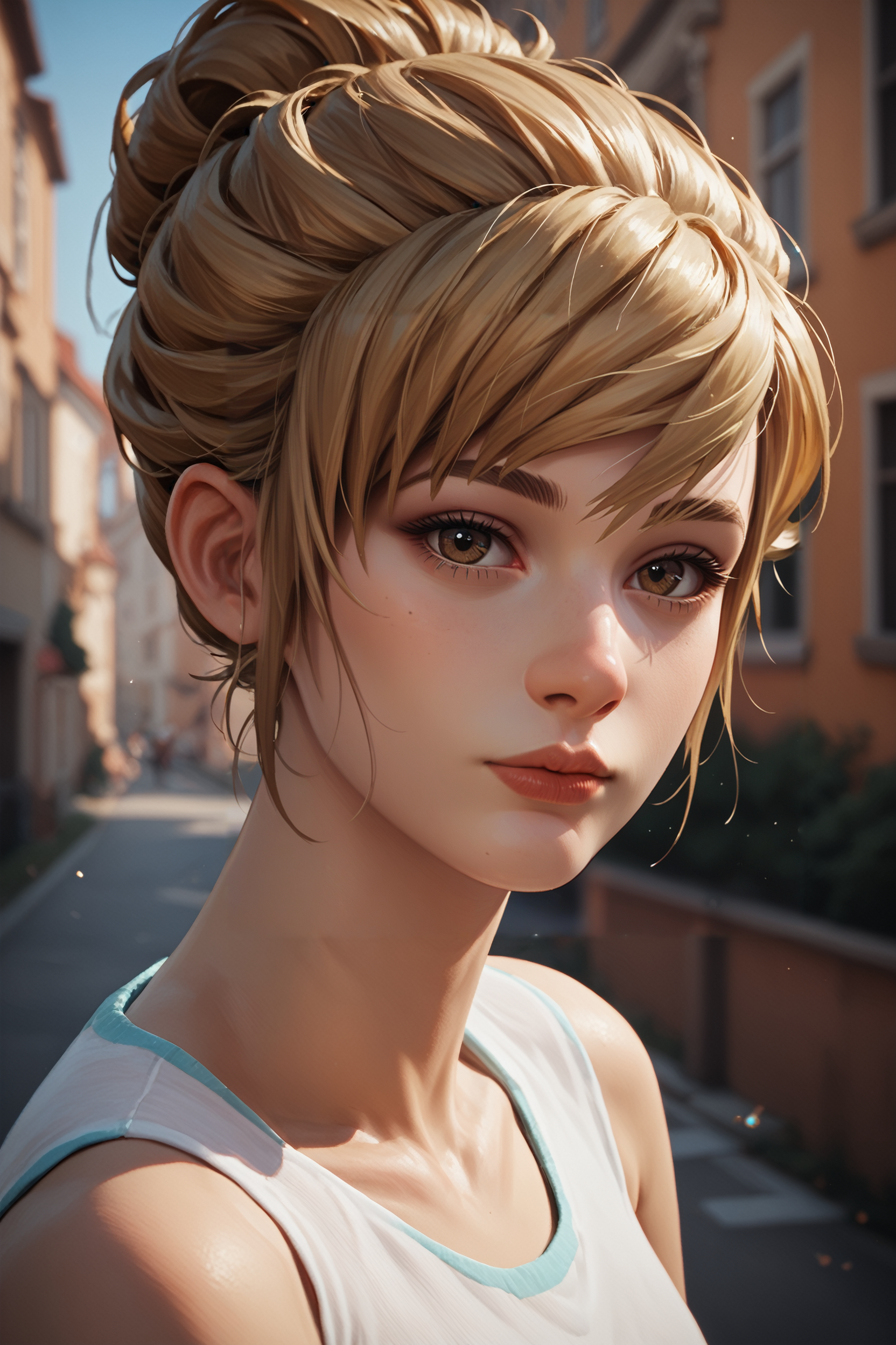score_9, score_8_up, score_7_up, score_6_up
<lora:LISKate:0.8>
LISKate, 1girl, blonde hair, hazel eyes, hair updo, looking at viewer, portrait