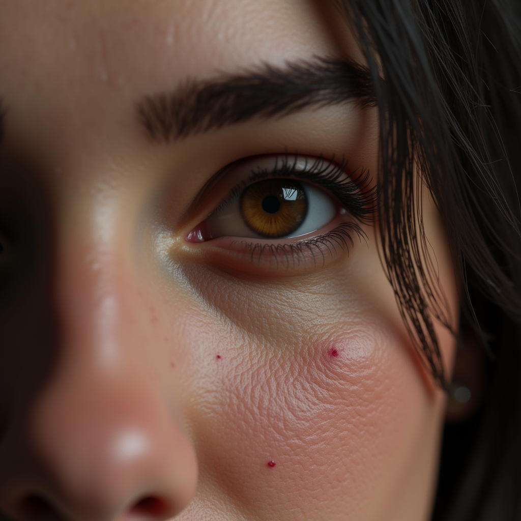 <lora:detailed photorealism style v3:1>
detailed photorealism style, hyperrealism art style, realistic textures, photorealistic style, Hyperrealism (visual arts), A cinematic skin texture style still image of a close up of a woman's eyes with a detailed view, detailed wrinkles, skin tags, perfect skin tone color, stretch marks, hyperrealism, realism, unrealengine, realistic, detailed skin pore, film still, still photography style, sharp style, detailed style, perfect style, perfection style, Kodak film skin color tone style, fujifilm skin tone color style, professional photography style, skin textured, skin texture style, perfect face, perfect mouth, perfect nose, perfect lips, perfect eyes, perfect ears, perfect skin, perfect skin pores, perfect body, perfect hair, very detailed skin pores, perfect skin texture style, 1girl, solo, monochrome, greyscale, blurry, eyelashes, close-up, freckles, reflection, eye focus, looking at viewer, brown eyes, mole, male focus, multiple boys, 2boys, mole under eye