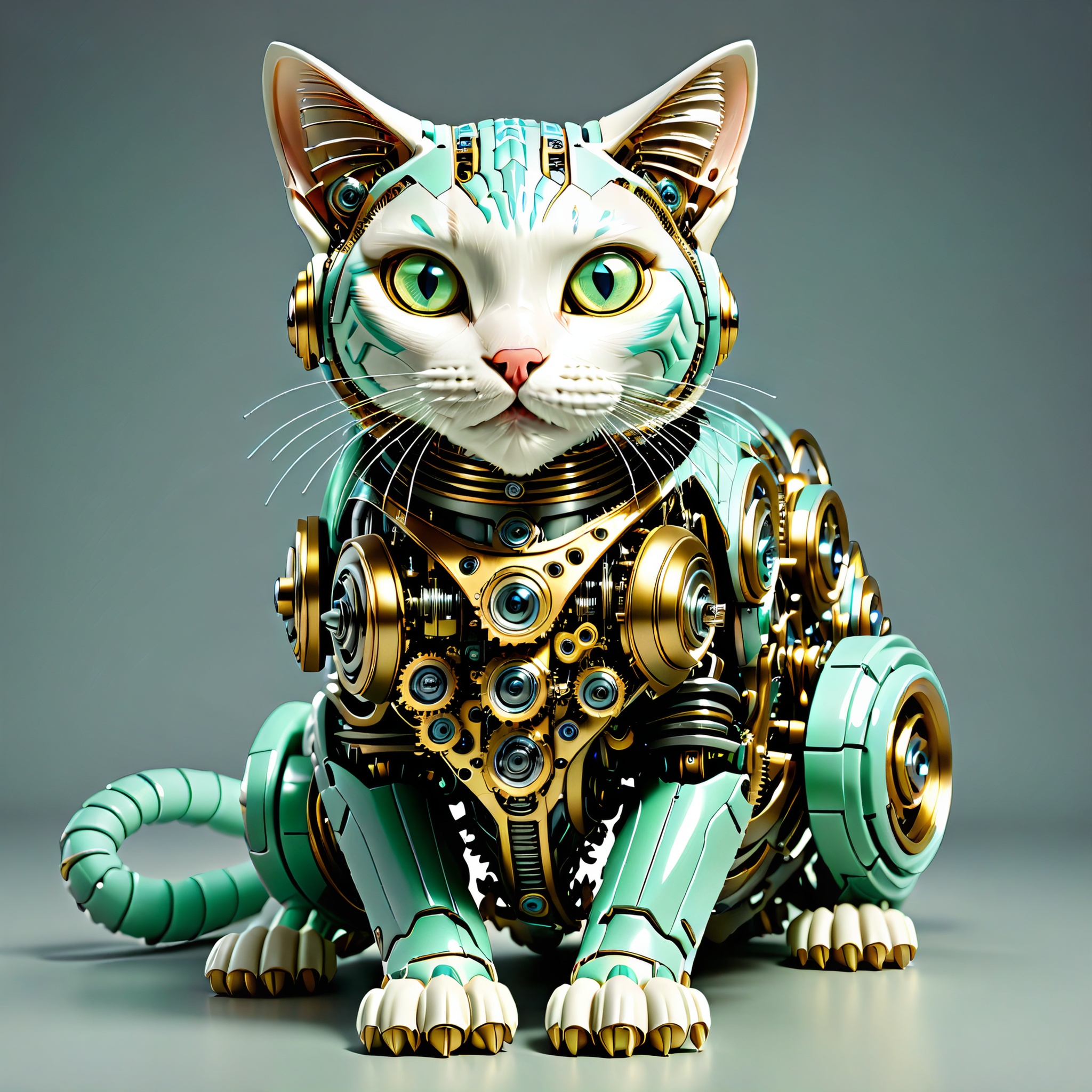 hybrid full bio-mechanical cat