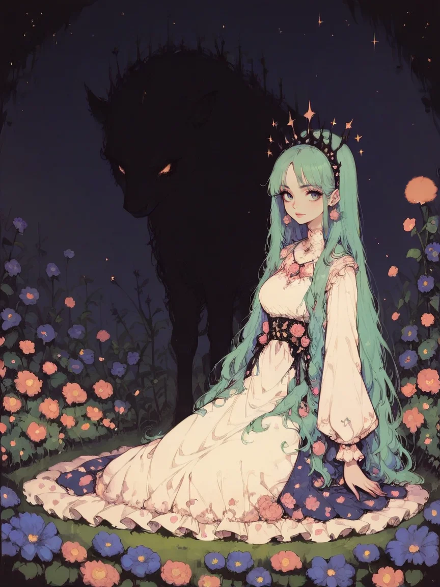 score_9, score_8_up, score_7_up, score_6_up, score_5_up, <lora:d4rkpurpXLP:0.7> d4rkpurp, 1girl, long hair, night sky, curvy