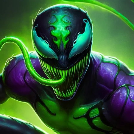 Dark Fantasy Art of <lora:Symbiote Style v2:1.2> Symbiote Style
<lora:comic book magazine:1>
Brainiac an alien male in a costume with a purple light and green body comic book magazine style, dark, moody, dark fantasy style