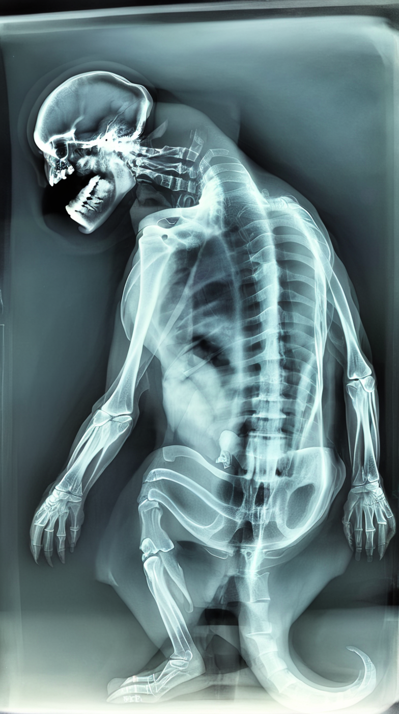 x-ray  monster <lora:xrayeffect:1>