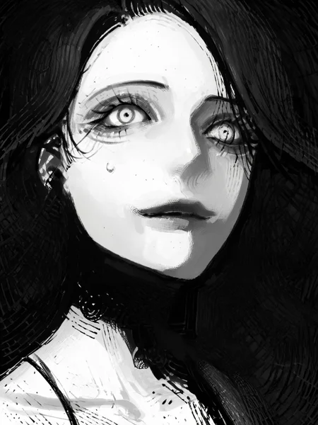 score_9, score_8_up, score_7_up, score_6_up, score_5_up, <lora:NxhqtXLP:1> nxhqt, greyscale, monochrome, 1girl, portrait,