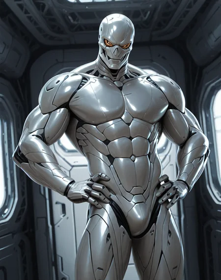 <lora:T_3000_(Terminator)_(Illustrious)_(AD):1> T 3000, muscular, robot,
((
interior, science fiction,
dutch angle, dynamic action, male focus, solo, fully armored, villain, sexy male physique, solo, powerful, superiority, hyper muscular, hands on hips,
)),
BREAK: very awe, aesthetically pleasing, masterpiece, best quality, amazing quality, very aesthetic, depth of field, absurd details, depth of field, atmospheric rendering, natural shading, soft shading,
BREAK: lazympos, lazypos (3),